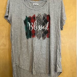 Maurices Gray 'Blessed' Graphic Tee